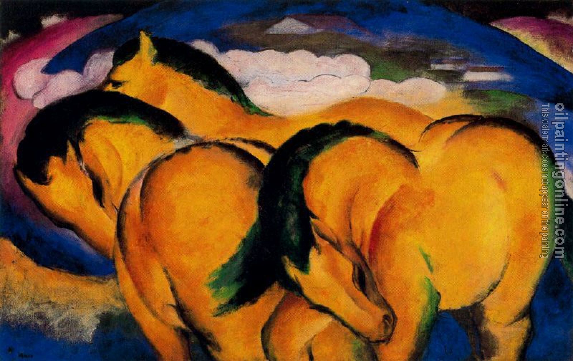 Marc, Franz - Little Yellow Horses